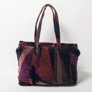 Vintage Printed Velvet Shoulder Bag